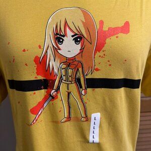 Teeturtle Yellow Kill Bill "The Bride" T-Shirt Size L NWT